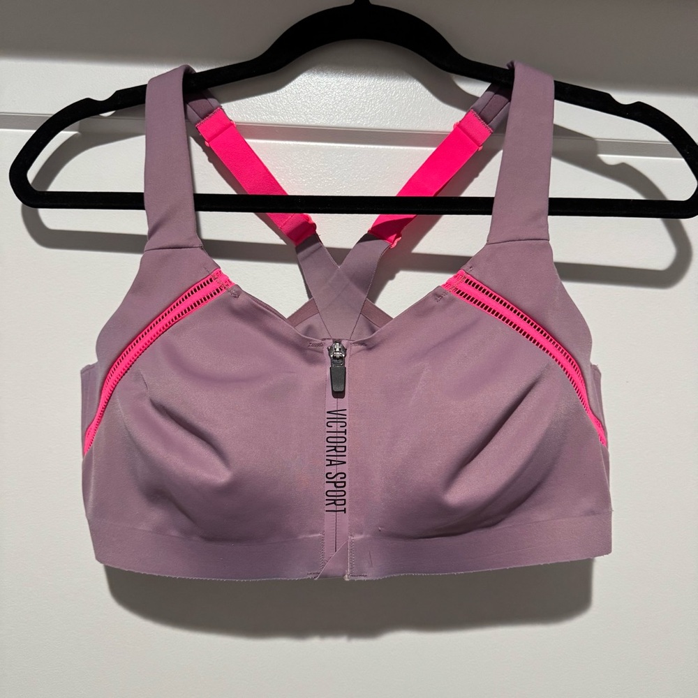 Victoria's Secret Lavender and Neon Pink Sports Bra
